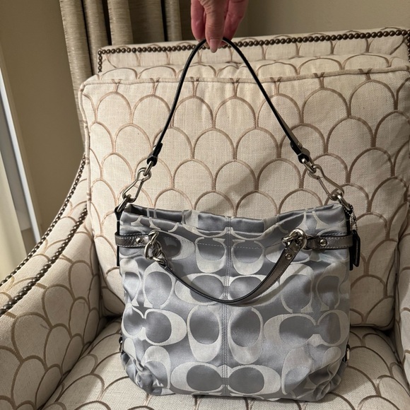 Coach Handbags - Coach Brooke Sateen Signature Shoulder Bag L1176- F17183